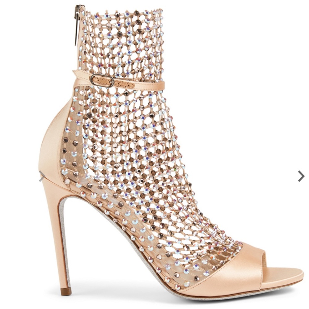 *SOLD* Rene Caovilla Galaxia Satin Crystal Sandals - Picture 12 of 17